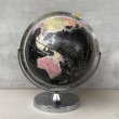 画像1: VINTAGE ANTIQUE REPLOGLE GLOBE BLACK OCEAN ヴィンテージ アンティーク 地球儀 ブラックオーシャン / コレクタブル 地図 インテリア 60' 黒色 店舗什器 アメリカ USA (1)