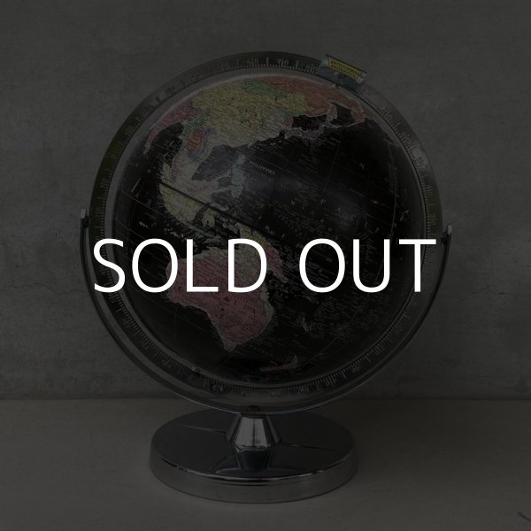 画像1: VINTAGE ANTIQUE REPLOGLE GLOBE BLACK OCEAN ヴィンテージ アンティーク 地球儀 ブラックオーシャン / コレクタブル 地図 インテリア 60' 黒色 店舗什器 アメリカ USA (1)