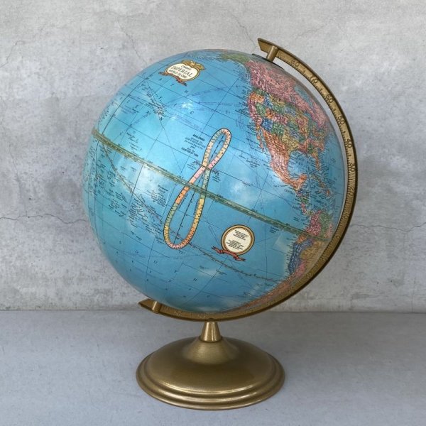 画像1: VINTAGE ANTIQUE CRAM'S IMPERIAL WORLD GLOBE ヴィンテージ アンティーク 地球儀 / コレクタブル 地図 インテリア 店舗什器 アメリカ USA (2) (1)