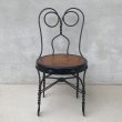 画像2: VINTAGE ANTIQUE KIDS CHAIR ヴィンテージ アンティーク 椅子 アイスクリームチェア パーラーチェア / キッズ 子供用 家具 インテリア アイアン 店舗什器 アメリカ USA (2)