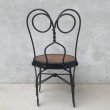 画像3: VINTAGE ANTIQUE KIDS CHAIR ヴィンテージ アンティーク 椅子 アイスクリームチェア パーラーチェア / キッズ 子供用 家具 インテリア アイアン 店舗什器 アメリカ USA (3)