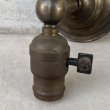 画像6: VINTAGE ANTIQUE LAMP LIGHT WALL LAMP ヴィンテージ アンティーク ライト ウォールランプ 壁付け照明 ブラケットランプ / ランプ G.E 真鍮 店舗什器 アメリカ USA 14 (6)