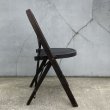 画像3: VINTAGE ANTIQUE SOLID KUMFORT FOLDING CHAIR ヴィンテージ アンティーク フォールディングチェア 折り畳み椅子 / インダストリアル ウッド 木製 家具 店舗 什器 アメリカ (3)