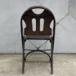 画像2: VINTAGE ANTIQUE SOLID KUMFORT FOLDING CHAIR ヴィンテージ アンティーク フォールディングチェア 折り畳み椅子 / インダストリアル ウッド 木製 家具 店舗 什器 アメリカ (2)