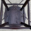 画像8: VINTAGE ANTIQUE STOOL CHAIR ヴィンテージ アンティーク スツール チェア 椅子 / インダストリアル ウッド 木製 家具 店舗 什器 アメリカ (8)