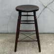 画像5: VINTAGE ANTIQUE STOOL CHAIR ヴィンテージ アンティーク スツール チェア 椅子 / インダストリアル ウッド 木製 家具 店舗 什器 アメリカ (5)