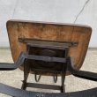 画像10: VINTAGE ANTIQUE TOLEDO CHAIR ヴィンテージ アンティーク トレド ドラフティングチェア 椅子 / インダストリアル ウッド アイアン 家具 木製 鉄 店舗 什器 UHL アメリカ (2) (10)