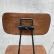 画像7: VINTAGE ANTIQUE TOLEDO CHAIR ヴィンテージ アンティーク トレド ドラフティングチェア 椅子 / インダストリアル ウッド アイアン 家具 木製 鉄 店舗 什器 UHL アメリカ (2) (7)