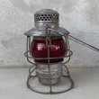 画像3: VINTAGE ANTIQUE ADLAKE KERO 400 RAILROAD LANTERN NYCS ヴィンテージ アンティーク アドレイク レイルロード ランタン オイルランプ / キャンプ アウトドア 赤色 アメリカ USA (20) (3)