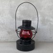 画像2: VINTAGE ANTIQUE HANDLAN ST.LOUIS RAILROAD LANTERN ヴィンテージ アンティーク レイルロード ランタン オイルランプ / キャンプ アウトドア 赤色ホヤ アメリカ USA (2) (2)