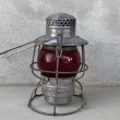 画像4: VINTAGE ANTIQUE ADLAKE KERO 400 RAILROAD LANTERN NYCS ヴィンテージ アンティーク アドレイク レイルロード ランタン オイルランプ / キャンプ アウトドア 赤色 アメリカ USA (20) (4)