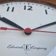 画像8: VINTAGE ANTIQUE WALL CLOCK EDWARDS COMPANY ヴィンテージ アンティーク ウォールクロック 壁掛け時計 /  ウッド 木製 四角形 ブラウン 茶色 店舗什器 アメリカ USA (8)