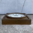 画像3: VINTAGE ANTIQUE WALL CLOCK THE STANDARD ELECTRIC TIME CO. ヴィンテージ アンティーク ウォールクロック 壁掛け時計 / ウッド 木製 正方形 ブラウン 茶色 店舗什器 アメリカ USA (3)