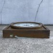 画像4: VINTAGE ANTIQUE WALL CLOCK THE STANDARD ELECTRIC TIME CO. ヴィンテージ アンティーク ウォールクロック 壁掛け時計 / ウッド 木製 正方形 ブラウン 茶色 店舗什器 アメリカ USA (4)