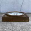 画像5: VINTAGE ANTIQUE WALL CLOCK THE STANDARD ELECTRIC TIME CO. ヴィンテージ アンティーク ウォールクロック 壁掛け時計 / ウッド 木製 正方形 ブラウン 茶色 店舗什器 アメリカ USA (5)