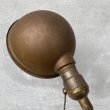 画像7: VINTAGE ANTIQUE DESKLAMP ヴィンテージ アンティーク デスクランプ スタンドライト 卓上ライト 照明 / グースネック アイアン リーフ 店舗什器 アメリカ (7)