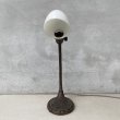 画像2: VINTAGE ANTIQUE DESKLAMP ALADDIN MFG Co. ヴィンテージ アンティーク デスクランプ スタンドライト 卓上ライト 照明 / ミルクガラスシェード グースネック アメリカ (2)