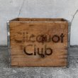 画像5: VINTAGE ANTIQUE WOOD CRATE WOODEN BOX CLICQUOT CLUB ヴィンテージ アンティーク ウッドボックス 木箱 / コレクタブル 収納 ケース ガレージ ガーデニング 店舗什器 アメリカ USA  (5)