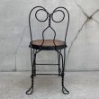 画像3: VINTAGE ANTIQUE KIDS CHAIR PARLOR CHAIR ヴィンテージ アンティーク 椅子 アイスクリームチェア パーラーチェア / キッズ 子供用 家具 インテリア アイアン 店舗什器 アメリカ USA (2) (3)