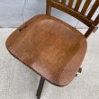 画像6: VINTAGE ANTIQUE CHAIR ヴィンテージ アンティーク 回転椅子 いす チェア / デスクチェア オフィスチェア ウッド 木製 家具 店舗什器 アメリカ (6)