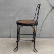 画像5: VINTAGE ANTIQUE KIDS CHAIR PARLOR CHAIR ヴィンテージ アンティーク 椅子 アイスクリームチェア パーラーチェア / キッズ 子供用 家具 インテリア アイアン 店舗什器 アメリカ USA (1) (5)