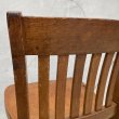 画像8: VINTAGE ANTIQUE CHAIR ヴィンテージ アンティーク 回転椅子 いす チェア / デスクチェア オフィスチェア ウッド 木製 家具 店舗什器 アメリカ (8)