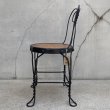 画像5: VINTAGE ANTIQUE KIDS CHAIR PARLOR CHAIR ヴィンテージ アンティーク 椅子 アイスクリームチェア パーラーチェア / キッズ 子供用 家具 インテリア アイアン 店舗什器 アメリカ USA (2) (5)