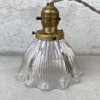 画像3: VINTAGE ANTIQUE LAMP ヴィンテージ アンティーク 吊り下げライト / ライト ペンダントライト ガラスシェード 天井照明 店舗什器 アメリカ (1) (3)