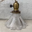 画像3: VINTAGE ANTIQUE LAMP ヴィンテージ アンティーク 吊り下げライト / ライト ペンダントライト ガラスシェード  スカート HUBBELL GE 天井照明 店舗什器 アメリカ (2) (3)