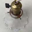 画像4: VINTAGE ANTIQUE LAMP ヴィンテージ アンティーク 吊り下げライト / ライト ペンダントライト ガラスシェード  スカート HUBBELL GE 天井照明 店舗什器 アメリカ (2) (4)