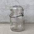 画像2: VINTAGE ANTIQUE BALL IDEAL JAR ヴィンテージ アンティーク ボール ジャー ガラス瓶 アメリカ / ワイヤー付き クリアー ディスプレイ ボトル 小物入れ 収納 店舗什器 (1) (2)