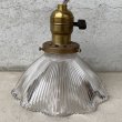 画像3: VINTAGE ANTIQUE LAMP ヴィンテージ アンティーク 吊り下げライト / ライト ペンダントライト ガラスシェード 天井照明 店舗什器 アメリカ (2) (3)