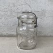 画像1: VINTAGE ANTIQUE BALL IDEAL JAR ヴィンテージ アンティーク ボール ジャー ガラス瓶 アメリカ / ワイヤー付き クリアー ディスプレイ ボトル 小物入れ 収納 店舗什器 (1) (1)