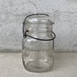 画像4: VINTAGE ANTIQUE BALL IDEAL JAR ヴィンテージ アンティーク ボール ジャー ガラス瓶 アメリカ / ワイヤー付き クリアー ディスプレイ ボトル 小物入れ 収納 店舗什器 (1) (4)