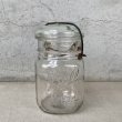 画像1: VINTAGE ANTIQUE BALL IDEAL JAR ヴィンテージ アンティーク ボール ジャー ガラス瓶 アメリカ / ワイヤー付き クリアー ディスプレイ ボトル 小物入れ 収納 店舗什器 (4) (1)