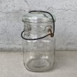 画像2: VINTAGE ANTIQUE BALL IDEAL JAR ヴィンテージ アンティーク ボール ジャー ガラス瓶 アメリカ / ワイヤー付き クリアー ディスプレイ ボトル 小物入れ 収納 店舗什器 (4) (2)