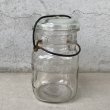 画像3: VINTAGE ANTIQUE BALL IDEAL JAR ヴィンテージ アンティーク ボール ジャー ガラス瓶 アメリカ / ワイヤー付き クリアー ディスプレイ ボトル 小物入れ 収納 店舗什器 (4) (3)