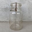 画像2: VINTAGE ANTIQUE BALL IDEAL JAR ヴィンテージ アンティーク ボール ジャー ガラス瓶 アメリカ / ワイヤー付き クリアー ディスプレイ ボトル 小物入れ 収納 店舗什器 (6) (2)