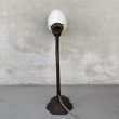 画像2: VINTAGE ANTIQUE DESKLAMP TREBOR MFG CO. ヴィンテージ アンティーク デスクランプ スタンドライト テーブルランプ 卓上ライト 照明 / ミルクガラスシェード グースネック アメリカ (2)