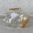 画像5: VINTAGE ANTIQUE PIGGY BANK ヴィンテージ アンティーク コインバンク 貯金箱 豚 ブタ / アドバタイジング コレクタブル オブジェ 企業物 アンバー ガラス 置物 アメリカ (3) (5)