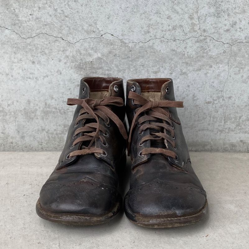 VINTAGE ANTIQUE KIDS LEATHER BOOTS SHOES ヴィンテージ アンティーク