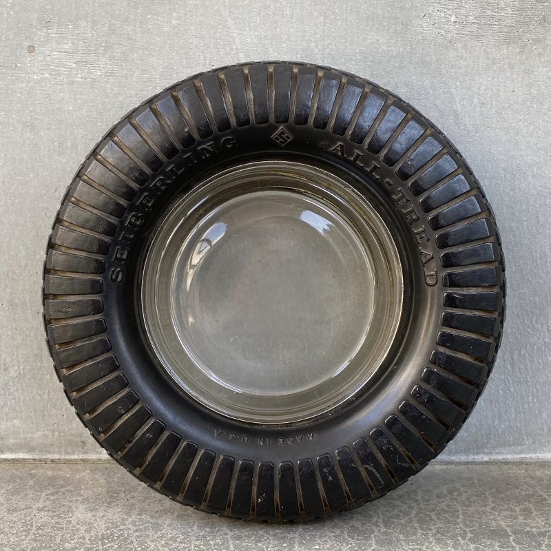 VINTAGE SEIBERLING TIRE ASHTRAY ヴィンテージ セイバーリング タイヤ