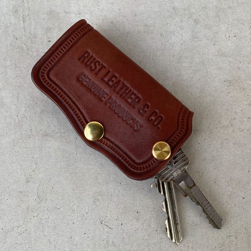 RUST LEATHER ORIGINAL KEYCASE ラストレザー オリジナル キーケース サドルレザー レザー 革 革小物 ブラウン 茶色