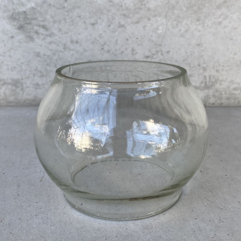 アメリカンヴィンテージ　古いガラスのオイルタンク　ガラス瓶